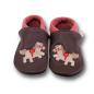 Preview: Krabbelschuhe Pferd auf braun